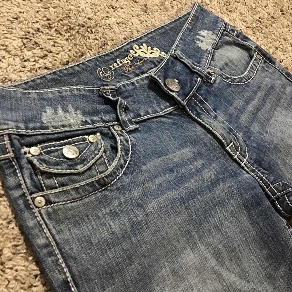 Refuge Premium Women's Jeans Size 11 Bootcut Back Pocket Flaps